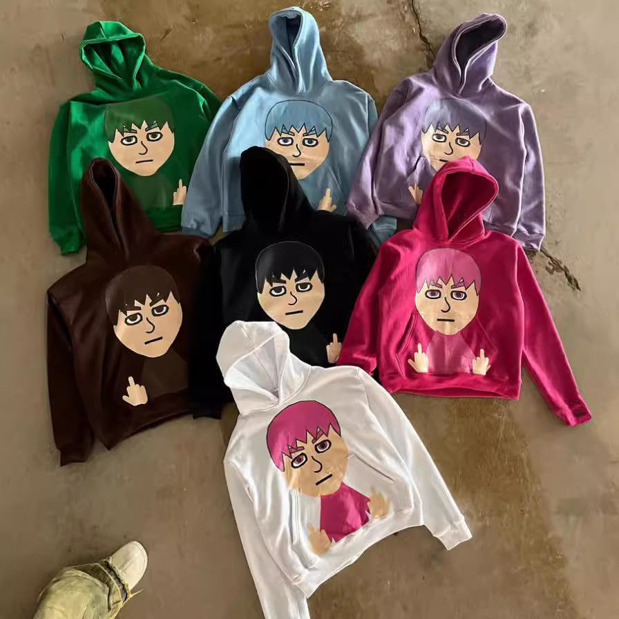 Men's Women's Pullover Peripheral Hooded Sweater